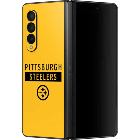 NFL Pittsburgh Steelers Yellow Performance Series Galaxy Z Fold3 5G Skin